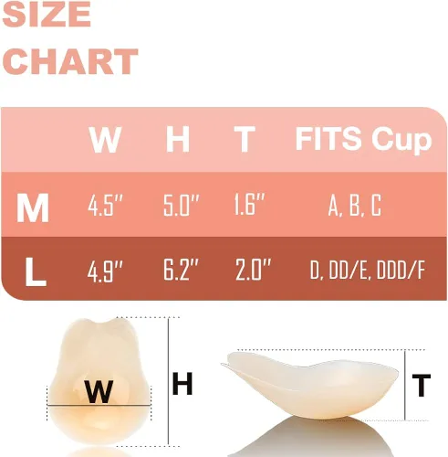 Vista 6 de Pasties Nipple Covers Sticky Bra - Thin Breast Lift Backless Strapless Bra for Women Reusable with No Show Socks