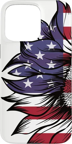 Vista 31 de USA Patriotic 4th of July Sunflower American Flag Case for iPhone 17