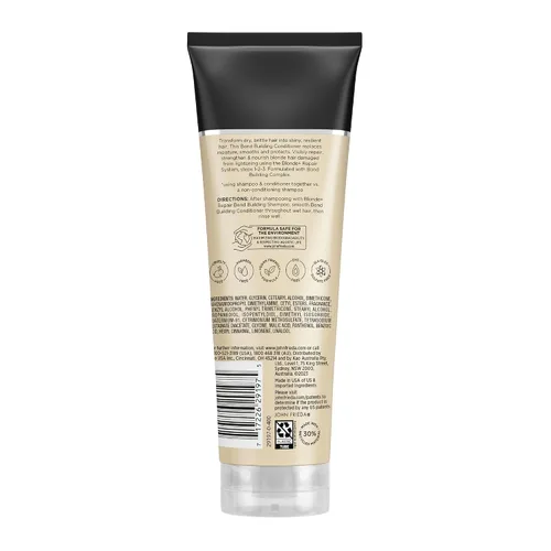 Vista 9 de John Frieda Blonde+ Sistema de reparación de cabello, acondicionador con complejo de construcción Bond, restaura la humedad y protege el cabello