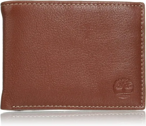 Vista 11 de Timberland Billetera de cuero genuino con tarjetero de seguridad RFID para hombre
