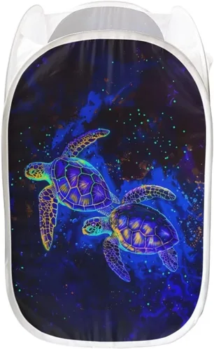 Vista 20 de AFPANQZ Cesta plegable de malla para ropa sucia, plegable, portátil, para guardar lugar para el hogar, fácil de plegar para viajes, 13.5 x 13.5 x 21