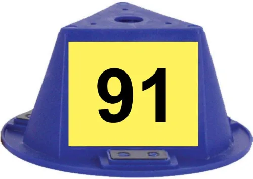 Vista 17 de Toppers magnéticos para techo, sombreros magnéticos para automóvil, juego de 10 unidades, con numeración (azul, numerados del 1 al 10)