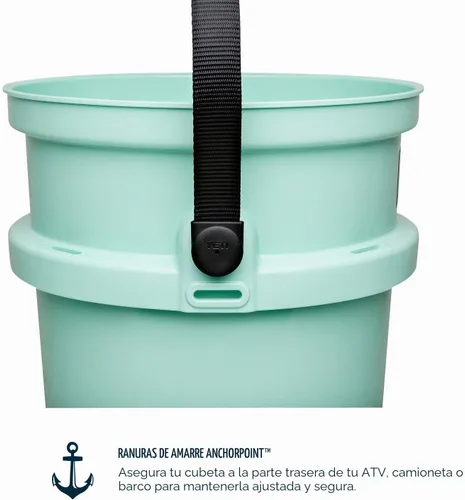 Vista 4 de Cubeta YETI Loadout de 5 galones, resistente a impactos, para pesca y otros usos Espuma de mar