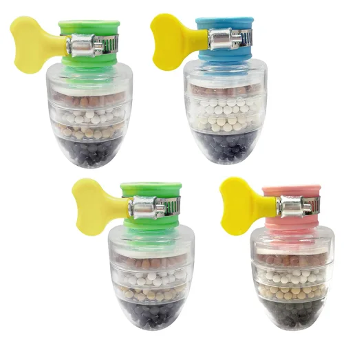 Vista 10 de 3 piezas de filtro de agua para grifo, filtros de cartucho de carbón activado de 6 capas, reemplazos de filtro de agua para grifo para fregadero