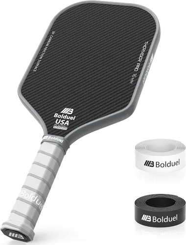 Vista 9 de Paletas de pickleball de fibra de carbono aprobadas por USAPA de nivel profesional para jugador agresivo y ofensivo, raqueta de pickleball