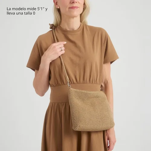 Vista 4 de The Sak Lumi Convertible Crossbody - Bolso de mano 3 en 1 de ganchillo y Bambú