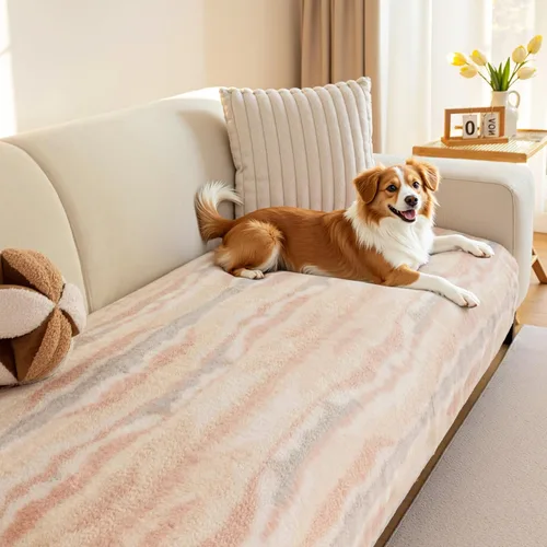 Vista 11 de MYSKY HOME Funda de sofá modular lavable para perros, funda de sofá modular para sofá de 2 cojines, en forma de L, patrón geométrico