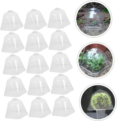 Vista 6 de MERRYHAPY Cubiertas de campana de cúpula de plantas de material resistente fabricado para jardinería y protección de invierno
