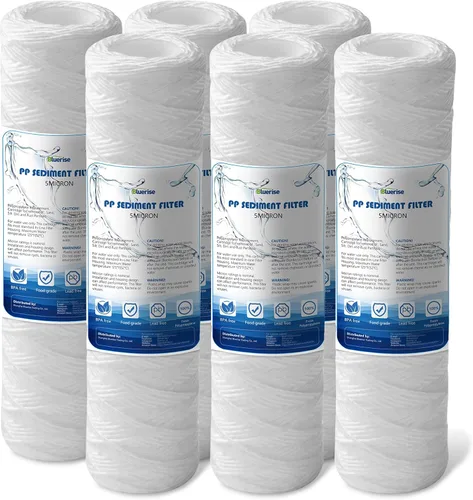 Vista 11 de BLUERISE Filtro de agua de 5 micrones de 10" x 2.5" de repuesto para sedimentos para toda la casa, cartucho de repuesto para filtro de agua
