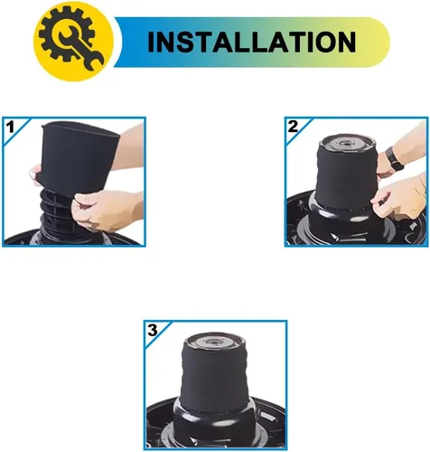 Vista 3 de SpaceTent Paquete de 3 filtros de espuma VFF51 para aspiradoras Vacmaster de 5 a 16 galones, se adaptan a la mayoría de aspiradoras Shop-Vac de 5 a