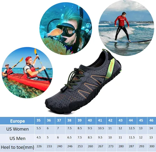 Vista 7 de Zapatos de agua para hombre zapatos de agua para mujer zapatos de playa para hombre y mujer zapatos de agua zapatos de natación zapatos de piscina