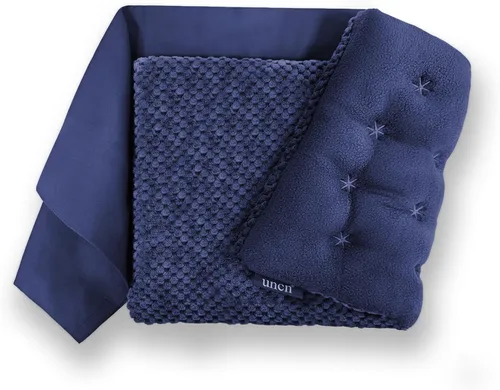 Vista 9 de Almohadilla térmica ancha para microondas con funda lavable de 9.5 x 16 pulgadas, almohadilla caliente para microondas para cuello, hombros