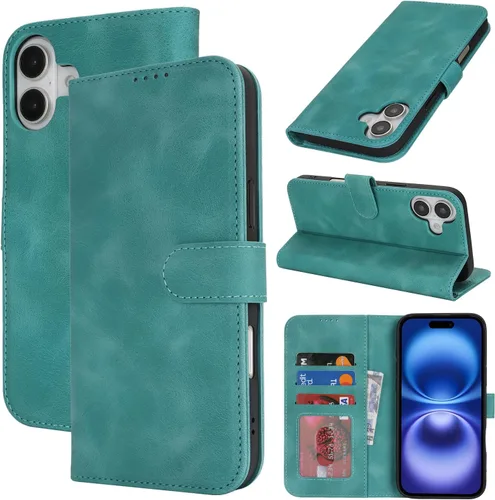 Vista 129 de Funda tipo cartera para iPhone 8 Plus iPhone 7 Plus con tarjetero para iPhone 8 Plus, funda tipo cartera para mujeres y hombres, de piel sintética