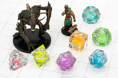 Vista 4 de FanRoll Elixir - Juego de dados de núcleo líquido: polvo arcoíris