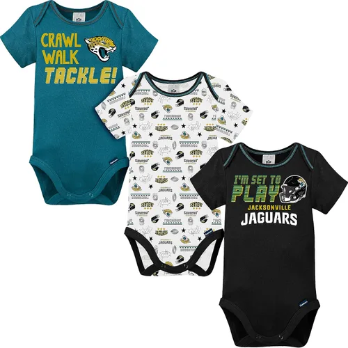 Vista 11 de Gerber - Mameluco unisex de manga corta para bebé, equipo de la NFL, paquete de 3