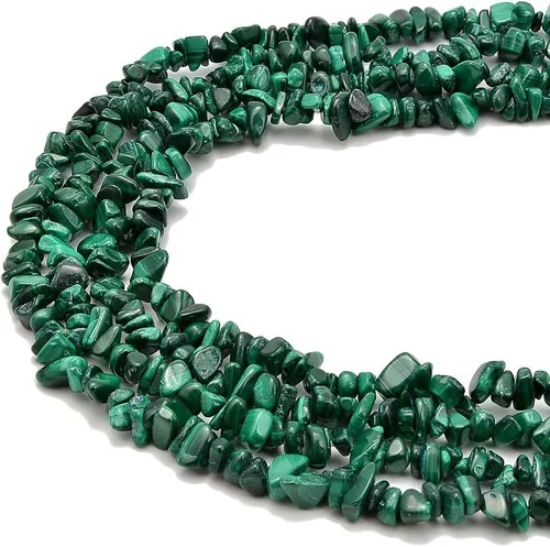 Vista 22 de PLTbeads Kit de pulseras de cintura de piedras preciosas curativas natrales de 0.197-0.315 in, diseño de piedras irregulares, fabricación de joyas
