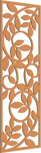 Vista 33 de 9 3/8"W x 24 3/8"H x 1/4"T Utica Decorativo Fretwork Madera Paneles de Pared, Abedul