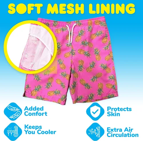 Vista 3 de INGEAR - Pantalones de baño de secado rápido para niños pequeños, pantalones de baño ideales para nadar o ir a la playa, traje de baño para niños