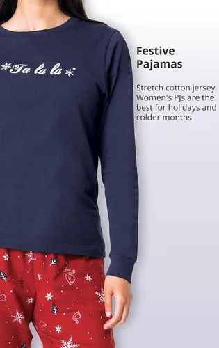 Vista 4 de PajamaGram Pijama de franela para mujer - Conjunto de pijama para mujer, novedad