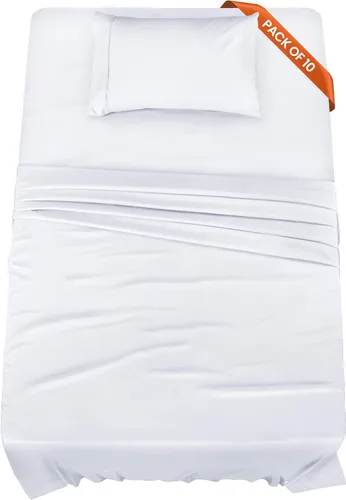 Vista 20 de Utopia Bedding Juego de sábanas de tamaño King, paquete a granel de 8 sábanas, microfibra suave cepillada, bolsillos profundos, resistente al