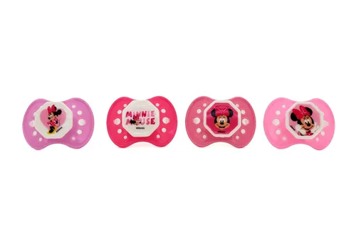 Vista 5 de Disney Cudlie Mickey Mouse - Paquete de 4 Chupones para Bebé Niño con Estampado de Gran Estrella