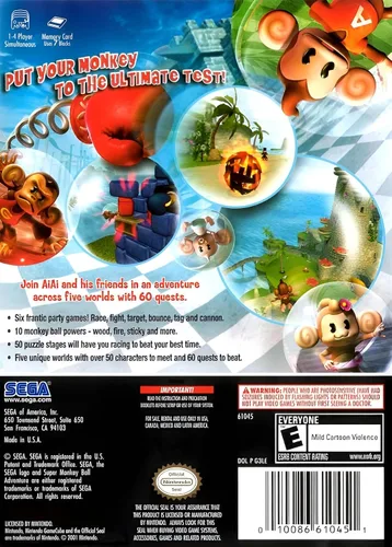 Vista 2 de Super Monkey Ball Adventure - Gamecube (Renewed)