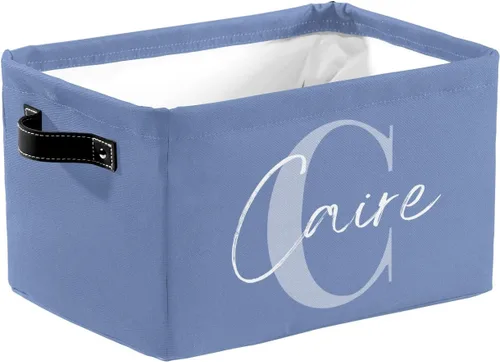Vista 31 de Cesta de regalo personalizada con nombre, caja de juguetes de almacenamiento personalizada para niños, organizador de cubos de almacenamiento