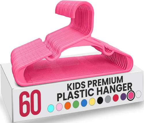Vista 46 de Utopia Home Paquete de 20 Perchas para Niños - Perchas de Plástico para Bebé de 11.5 Pulgadas para Armario - Perchas para Niños para Ropa y Percha