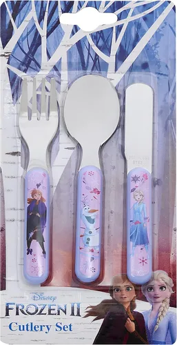 Vista 3 de Disney Frozen II - Juego de cubiertos infantiles (3 piezas)