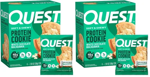 Vista 11 de Quest Nutrition Galleta de proteínas con chispas de chocolate, 15g de proteína, 1g de azúcar, 2g de carbohidratos netos, apta para ceto, alta