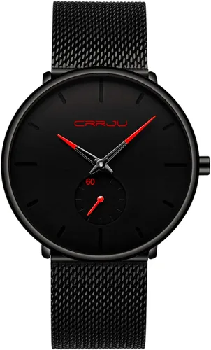 Vista 10 de Mens Watches Ultra-Thin Minimalist Waterproof - Fashion Wrist Watch for Men Unisex Dress with Stainless Steel Mesh Band