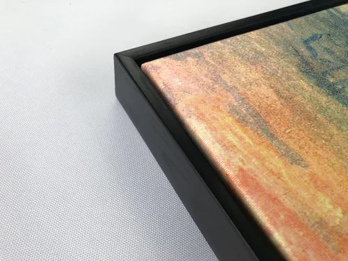 Vista 9 de Wieco Art Impression Sunrise - Lienzo enmarcado moderno para pared, impresiones de Claude Monet, pinturas al óleo, obras de arte de paisaje marino