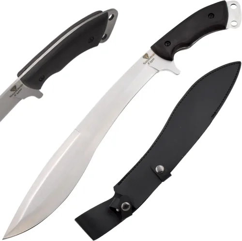 Vista 7 de Snake Eye Machete with Heavy Duty Construction-Ergonomic Non-Slip Handle and Belt Sheath for Gardening, Land-Management, Bushcraft, Hunting and