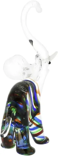 Vista 4 de GlassOfVenice - Elefante a rayas de cristal de Murano