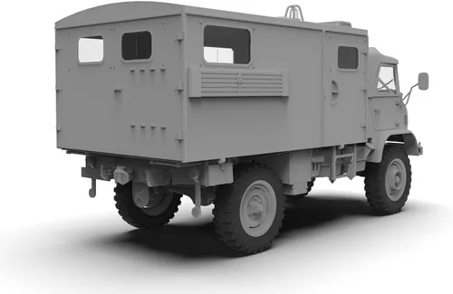 Vista 4 de ICM 35138 - Unimog S 404, Ambulancia Militar Alemana - Escala 1:35