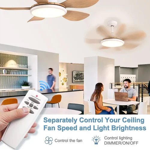Vista 4 de Reemplazo de control remoto para ventilador de techo Hampton Bay Hunter FanHD HD5 UC7078T RR7079T L3H2010FANHD L3H2014FANHD, de 3 velocidades