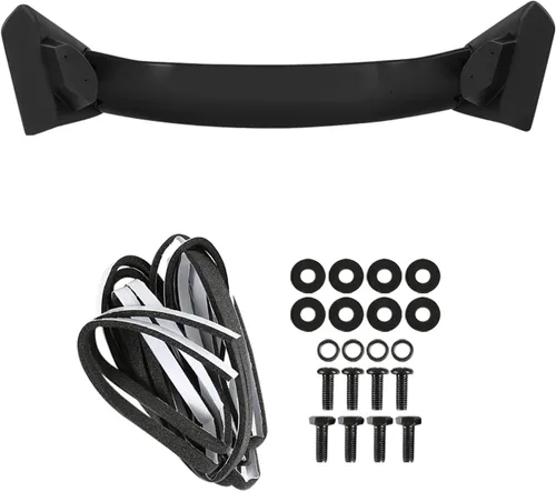 Vista 8 de Spec-D Tuning Alerón trasero de ABS estilo T-R negro mate compatible con modelos Honda Civic Sedan 2016-2021