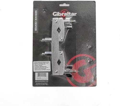 Vista 2 de Gibraltar Abrazadera múltiple de 2 vías para soportes de tambor y platillo, 1 paquete, abrazadera versátil de liberación rápida con diseño