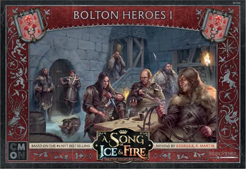 Vista 2 de Juego de caja de héroes Bolton Heroes I en miniatura de una canción de hielo y fuego, juego de estrategia para adultos, a partir de 14 años, 2