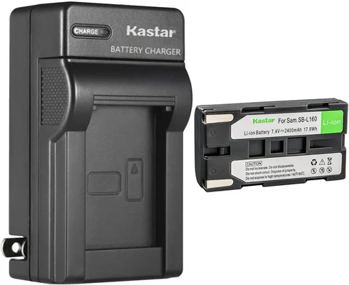 Vista 8 de Kastar SB-L160 AC Wall Battery Charger Replacement for Samsung VP-L530, VP-L550, VP-L600, VP-L600B, VP-L610, VP-L610B, VP-L610D, VP-L630, VP-L650