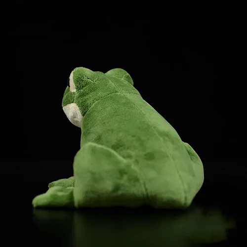 Vista 5 de Juguete de peluche de rana de simulación – 6.3 pulgadas de rana verde realista, juguetes de peluche reptiles, muñecas de felpa súper suaves