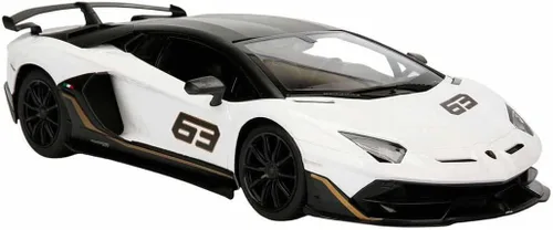 Vista 4 de RASTAR Coche de juguete Lamborghini 1:14 Lamborghini Aventador SVJ, modelo de control remoto, súper coche deportivo RC para carreras, para niños
