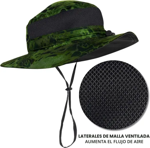 Vista 6 de KastKing Sol Armis UPF 50 Boonie Hat for Sun Protection,Men Women Emboscada