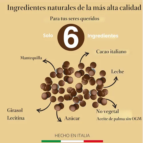 Vista 2 de Chocolates derretidos italianos premium 5 libras Solo 5 ingredientes naturales Libre de transgénicos y gluten Choco compuesto Milk DeLuxe