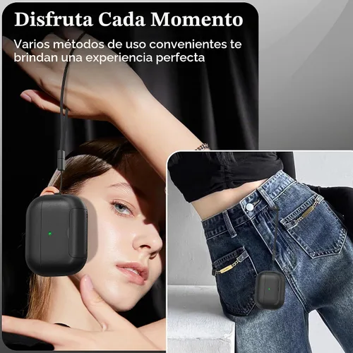 Vista 6 de Funda AirPods Pro de 2ª/1ª generación con kit de limpieza (HaloLock), soporte ajustable antideslizante, revestimiento antihuellas y precisión