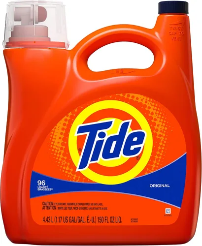 Vista 31 de Tide 13875CT Detergente líquido para ropa, original, botella de 25 onzas (caja de 6)