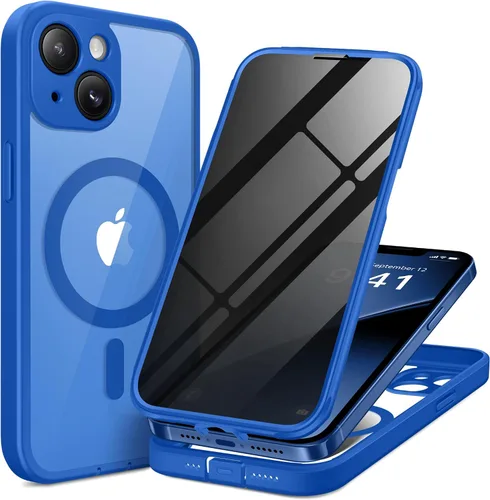Vista 126 de BERFY Funda para iPhone 12 Pro Max, compatible con MagSafe, protector de pantalla de privacidad integrado y protección de cámara, antiespía