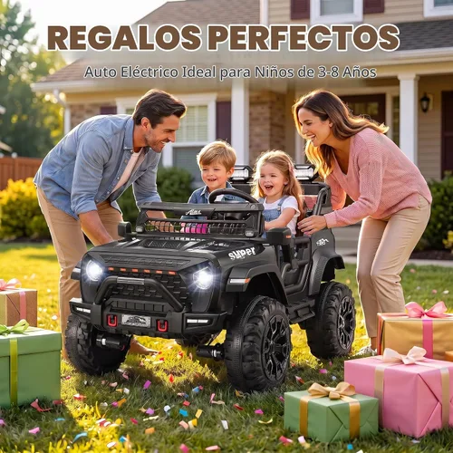 Vista 7 de Hikole Juguetes de paseo de 24 V para niños grandes de 3 a 8, coche Negro1