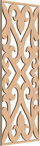 Vista 58 de Keene Paneles de pared decorativos de madera con calado, 9 3/8 pulgadas de ancho x 24 3/8 pulgadas de alto x 1/4 de alto, abedul Birch