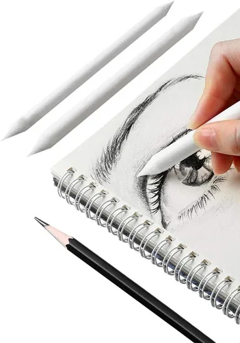 Vista 2 de Juego de 12 piezas de tocón y tortillones de mezcla de artistas, mezcladores de arte, herramienta de mezcla de dibujo, para artistas, estudiantes